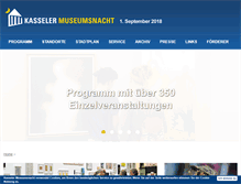 Tablet Screenshot of museumsnacht.de